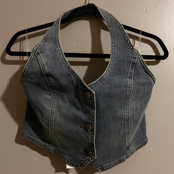 Tilly's Tops - Denim Halter Top